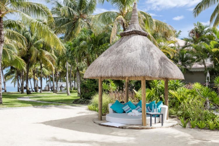 Private beach cabana